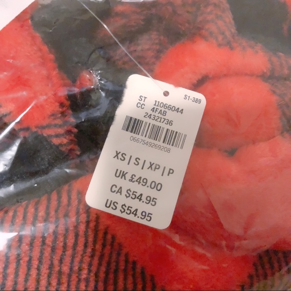 SOLD LOCALLY: VS PINK Black & Red Robe - Picture 4 of 4